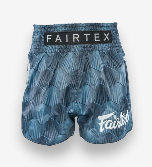 Fairtex Muay-Thai-Shorts FXB Stealth – Grau/Blau