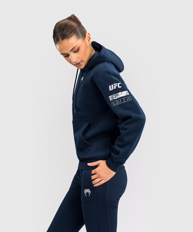 Venum UFC Hoodie für Damen Fusion Fight Week – Marineblau