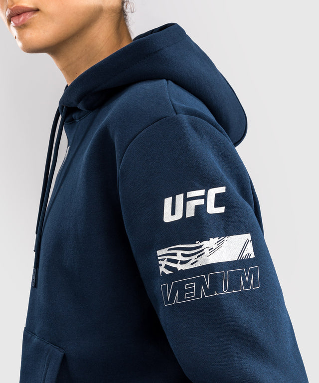 Venum UFC Hoodie für Damen Fusion Fight Week – Marineblau