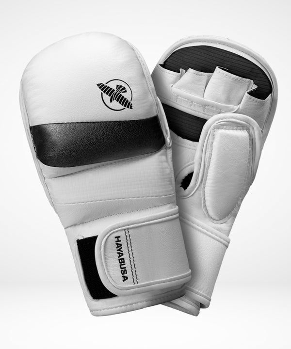 Hayabusa MMA Sparringshandsker T3 Hybrid - Hvid/Sort