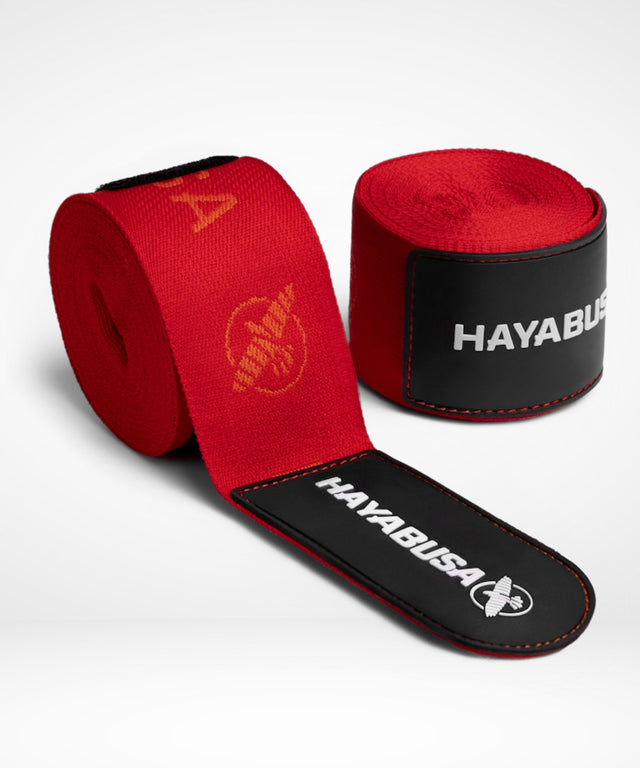 Ligaduras de boxe Hayabusa Deluxe – Vermelho