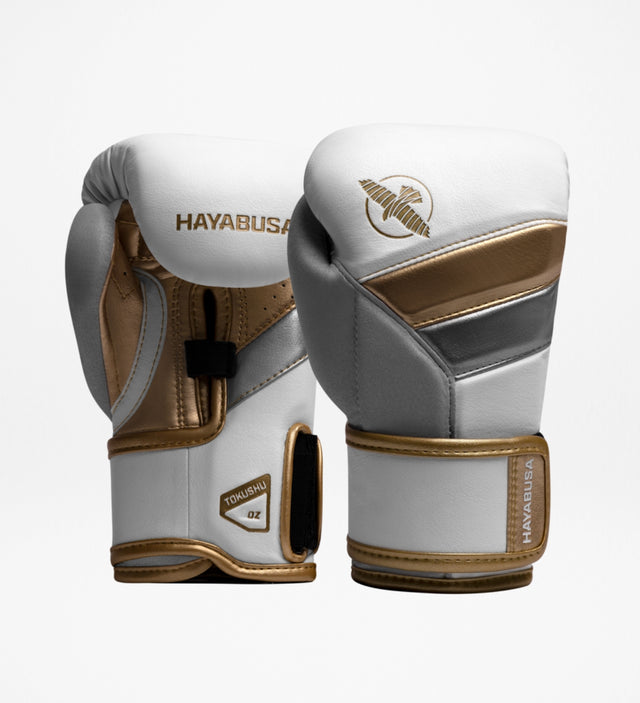 Hayabusa Boxhandschuhe T3 Kinder – Weiß/Gold