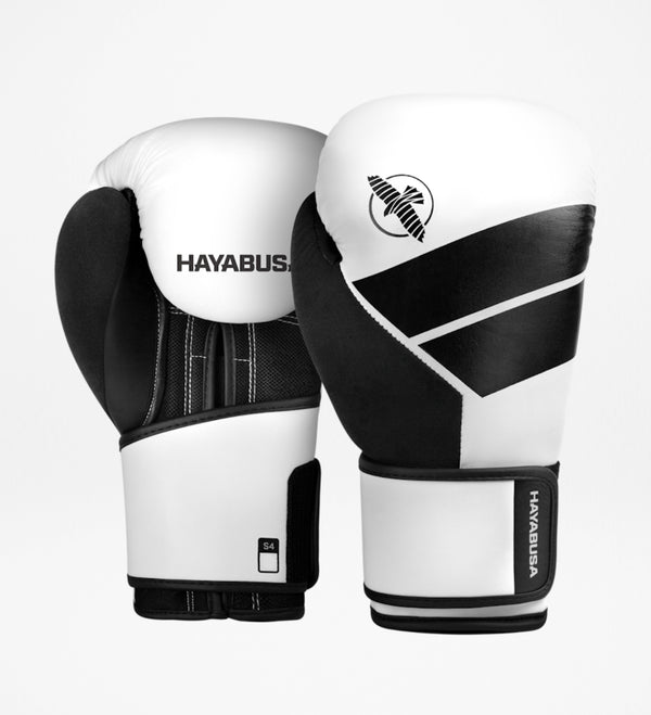 Boxerské rukavice Hayabusa S4 – Bílé/Černé