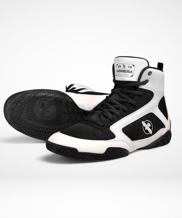 Buty bokserskie Hayabusa Pro – Białe/Czarne