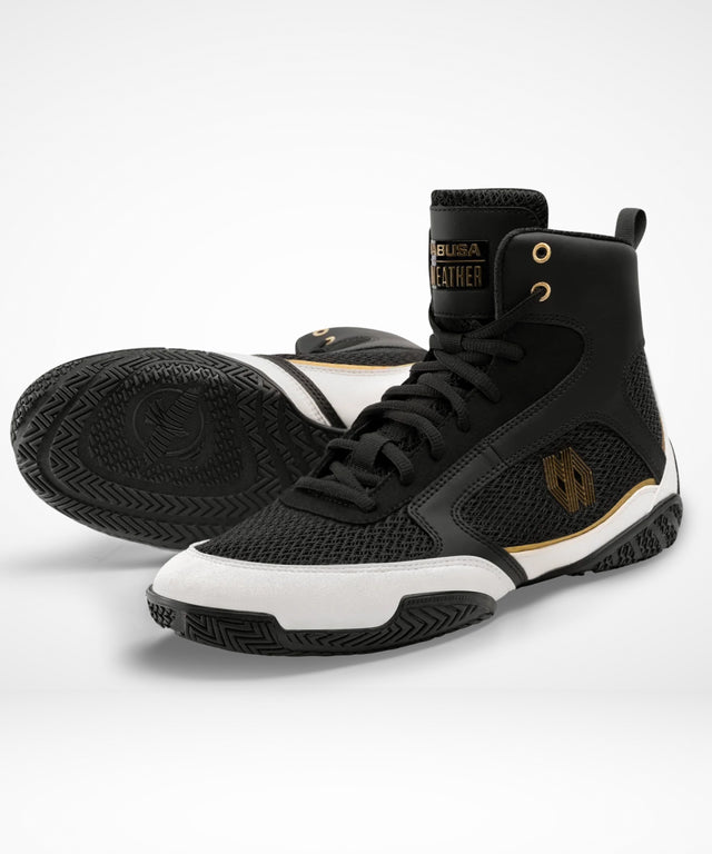 Botas de boxeo Hayabusa x Mayweather Champ – Negro/Blanco