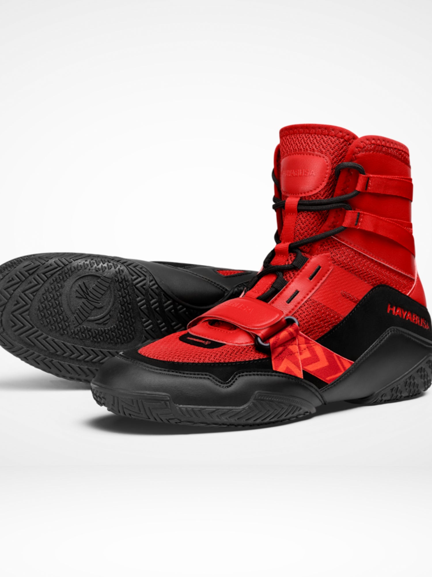 Hayabusa Strike Boxing Shoes - Red/Black