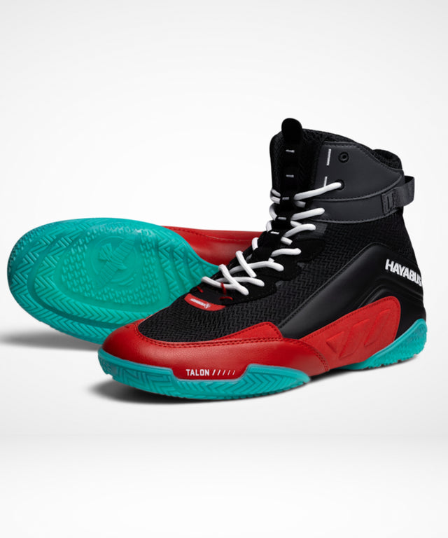 Botas de boxeo Hayabusa Talon – Negro/Rojo/Azul