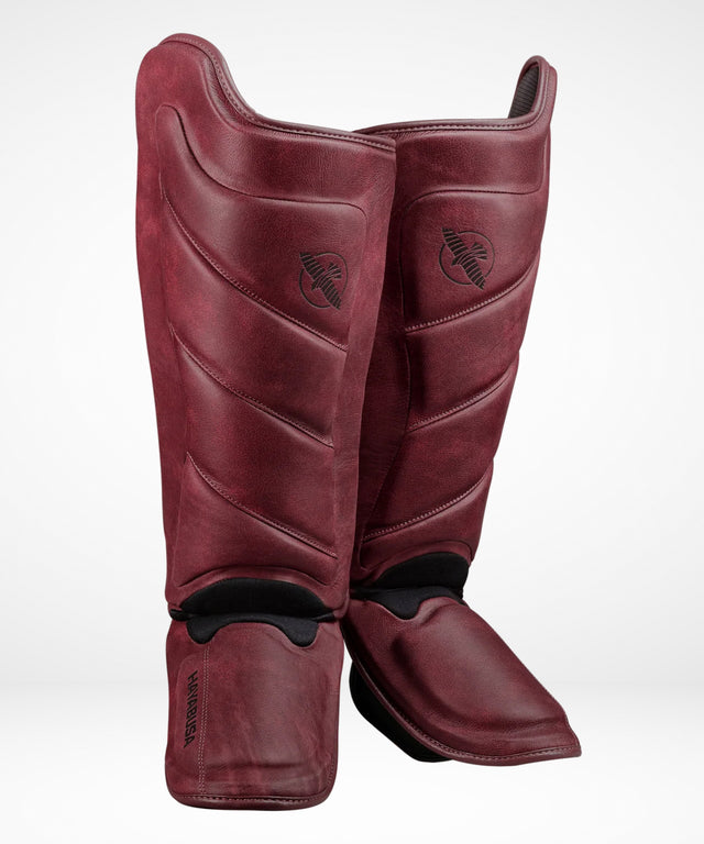 Caneleiras Hayabusa T3 LX – Vermelho Bordô