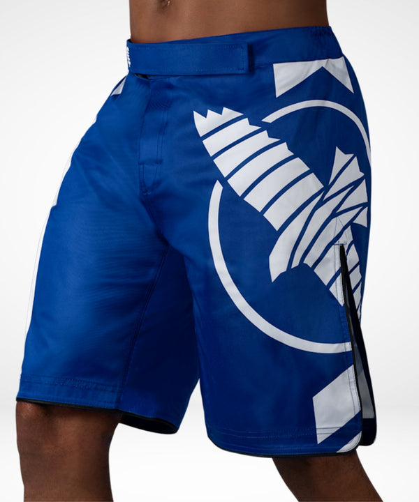Shorts de MMA Hayabusa Icon Lang – Bleu/Blanc