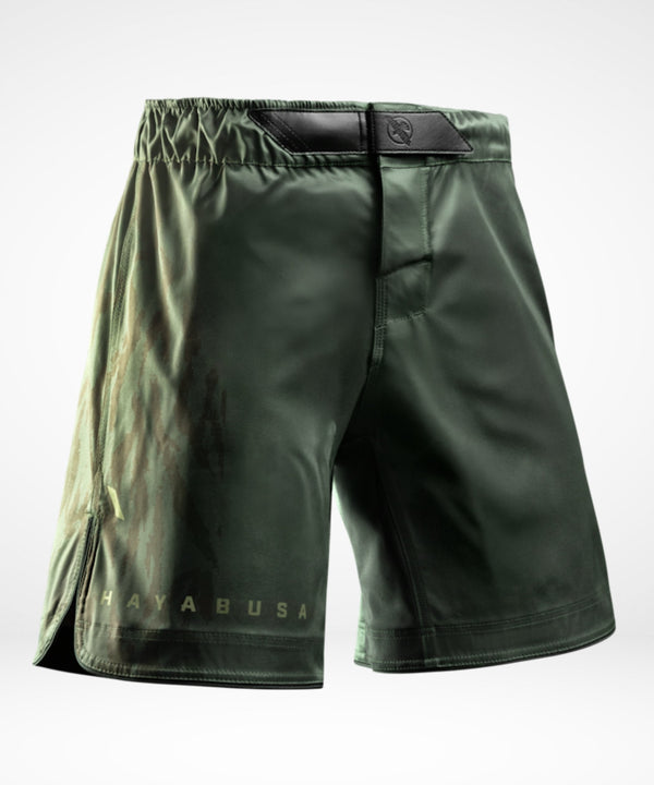 Shorts de MMA Hayabusa Apex Long – Vert tactique