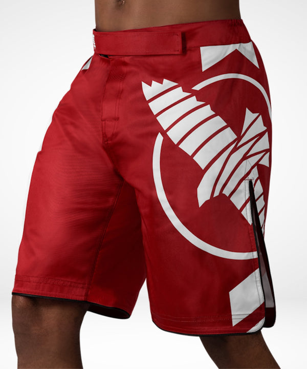 Shorts de MMA Hayabusa Icon Lang – Rouge/Blanc