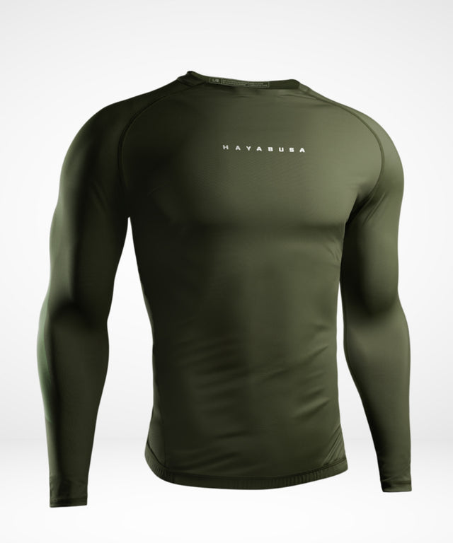 Rashguard Hayabusa Core Mâneci Lungi – Verde Închis