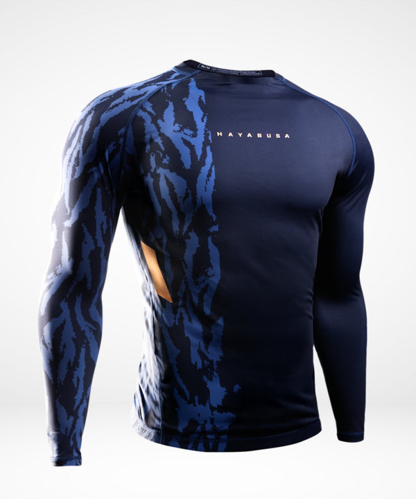 Rashguard Hayabusa Apex Manga Comprida – Azul-escuro