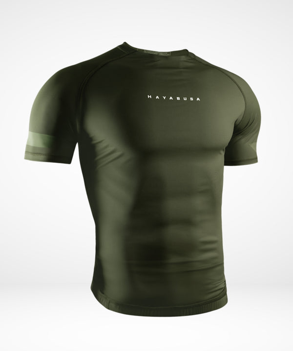Rashguard Hayabusa Core Mâneci Scurte – Verde Închis