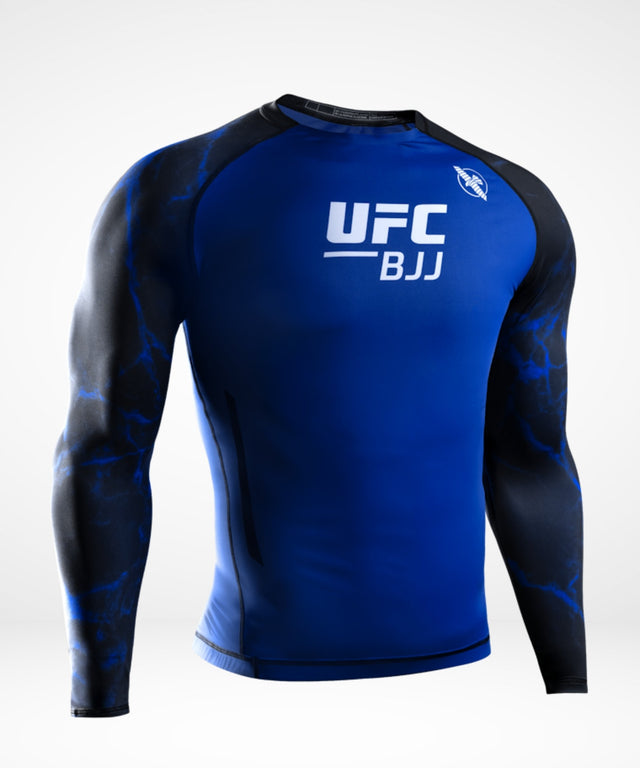 Hayabusa x UFC BJJ Rashguard Dlouhé rukávy – Modrá/Černá