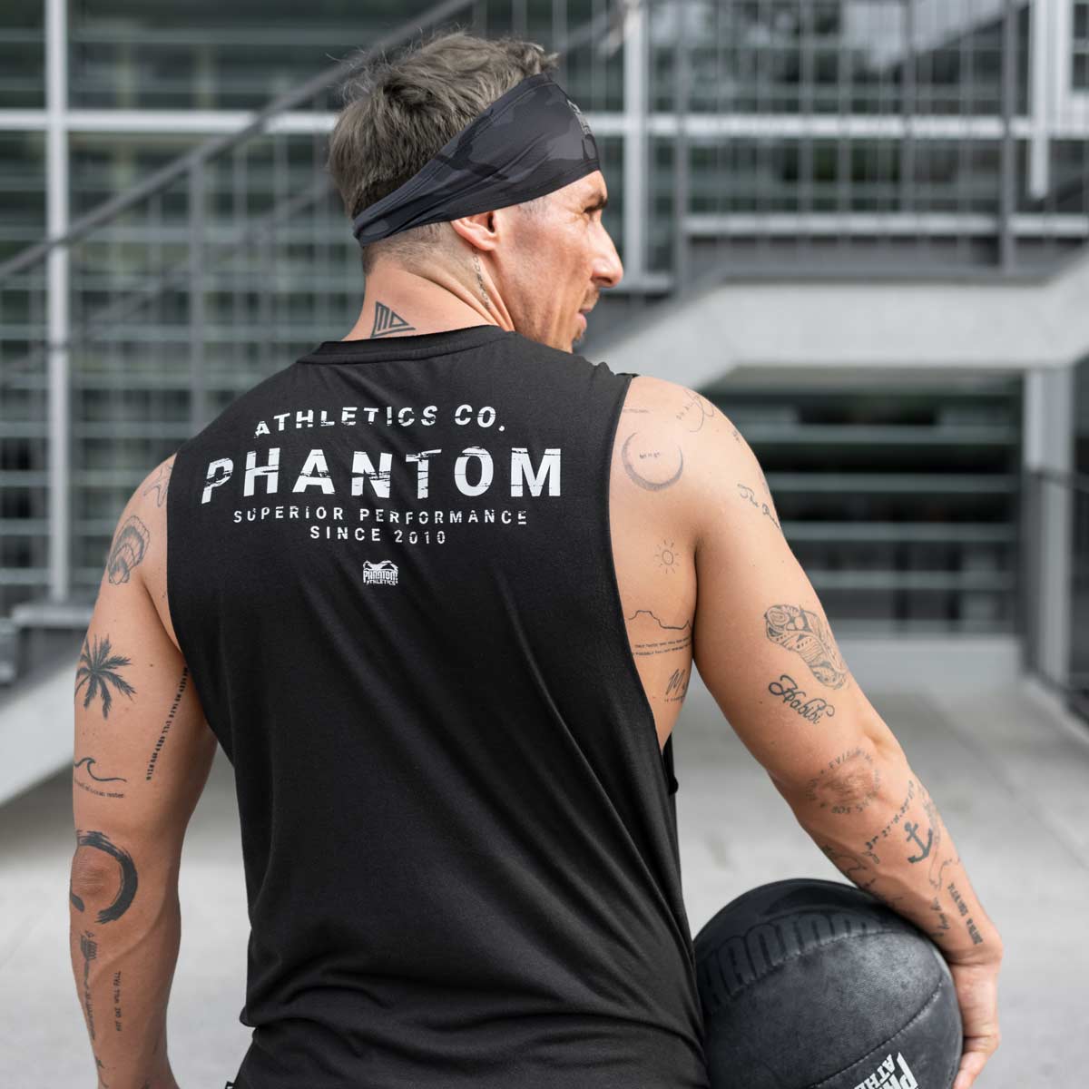Phantom Athletics Kopfband Team – Grau Camo