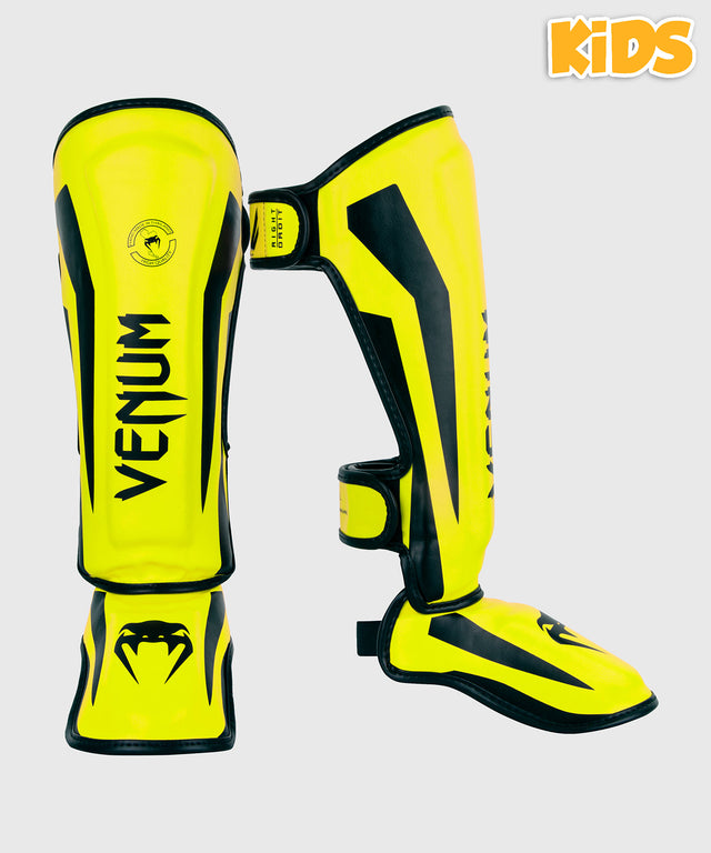 Venum Kickboks Scheenbeschermers Elite Kinderen - Neon Geel