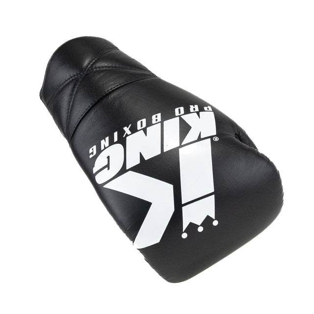King Pro Boxing Boxhandschuhe XK mit Schnürverschluss – Schwarz/Weiß