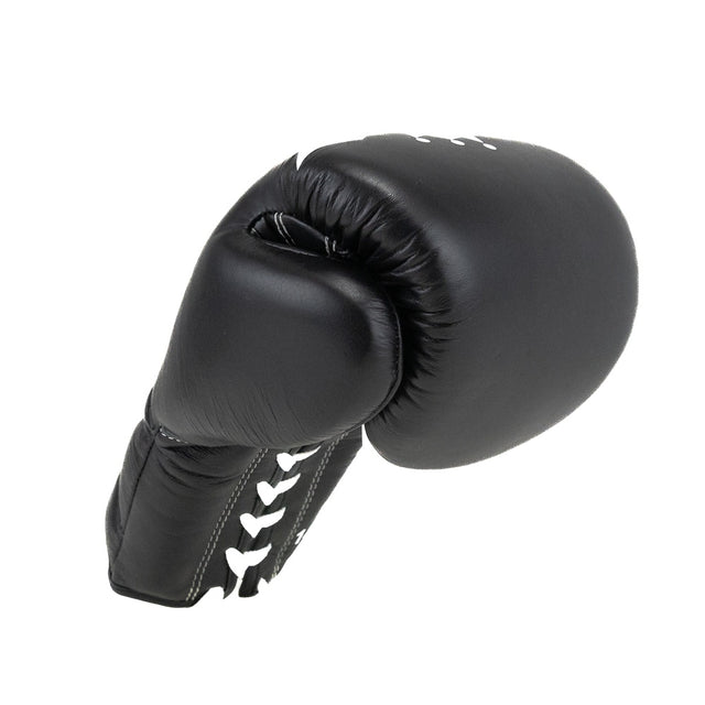 King Pro Boxing Boxhandschuhe XK mit Schnürverschluss – Schwarz/Weiß