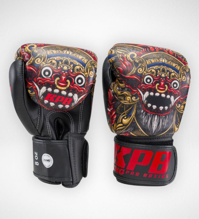 Mănuși de box King Pro Boxing BG Baron – Negru/Roșu/Aur