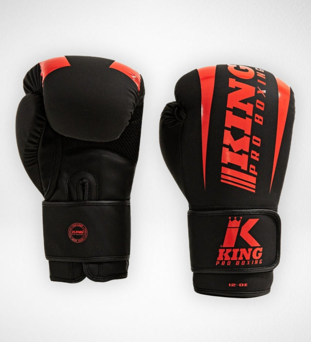 Guantes de boxeo King Pro Boxing Revo – Negro/Rojo