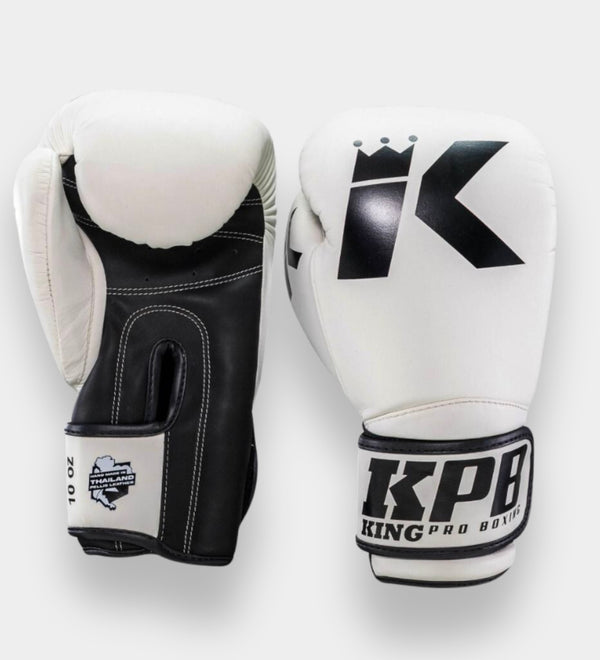 Mănuși de box King Pro Boxing BGK1 – Alb/Negru