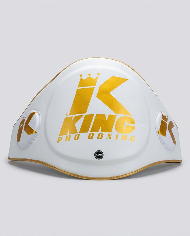 Protetor abdominal King Pro Boxing – Branco/Ouro
