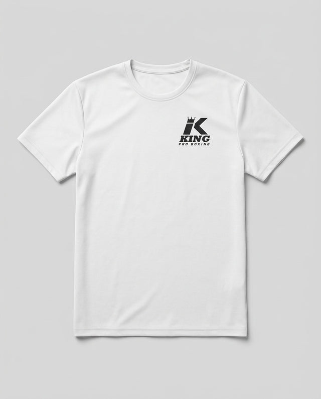 King Pro Boxing Tricou Logo – Alb