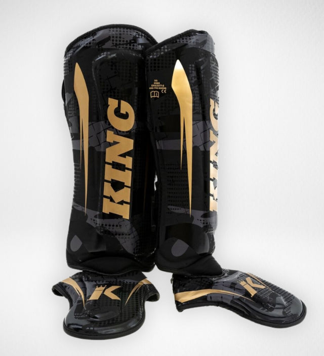 Tibiere King Pro Boxing Shogun – Negru/Auriu