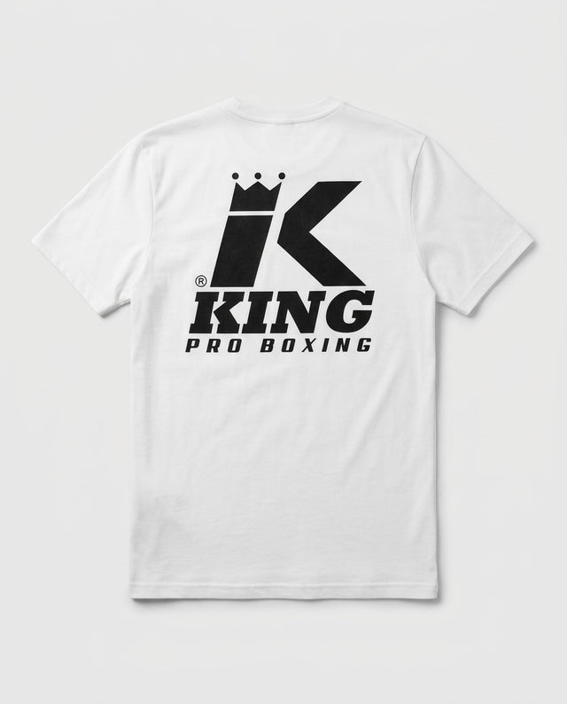 King Pro Boxing Tricou Logo – Alb