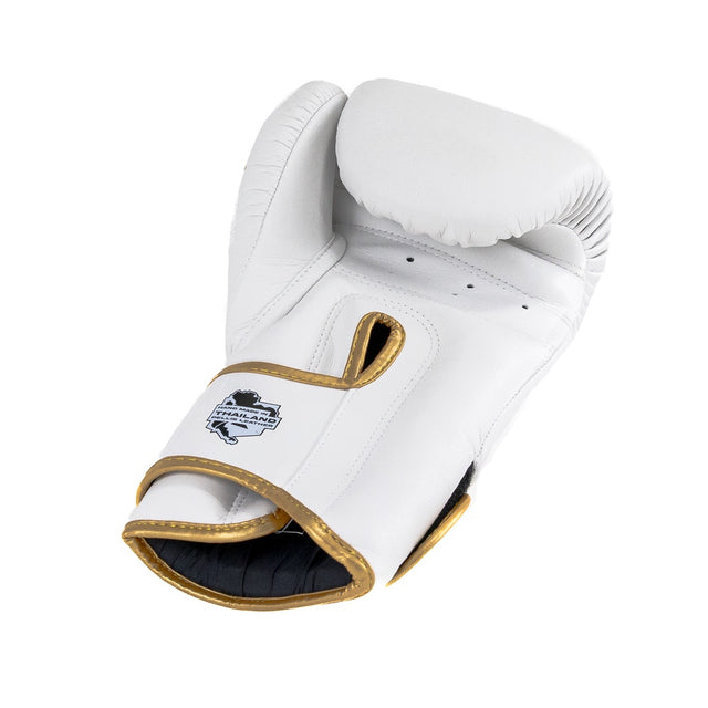 Boxerské rukavice Booster PRO BGL VX4 – Bílá/Zlatá