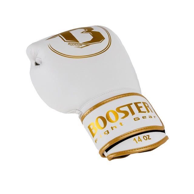 Boxerské rukavice Booster PRO BGL VX4 – Bílá/Zlatá