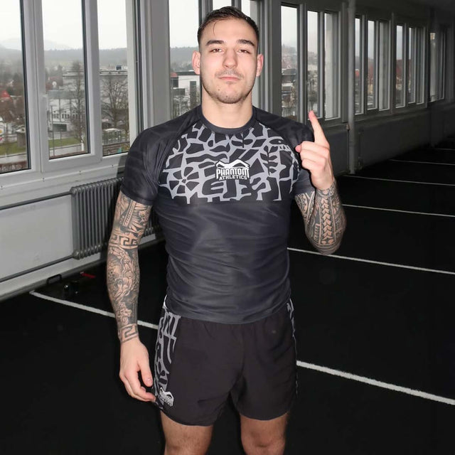 Rashguard Phantom Athletics Groundgame – Černá/Šedá