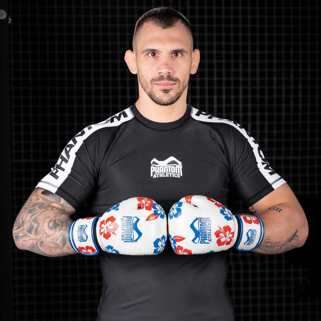 Luvas de boxe Phantom Athletics Hawaii – Branco/Azul/Vermelho