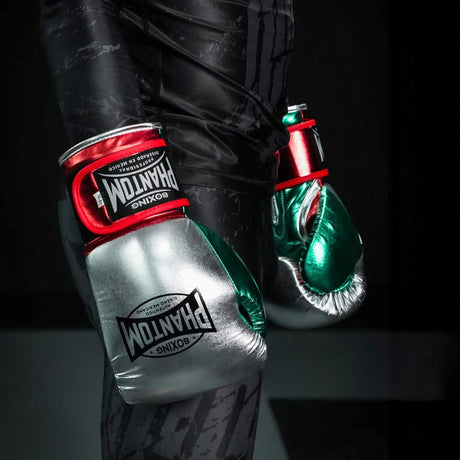 Phantom Athletics Boxningshandskar Mexico – Silver/Grön/Röd