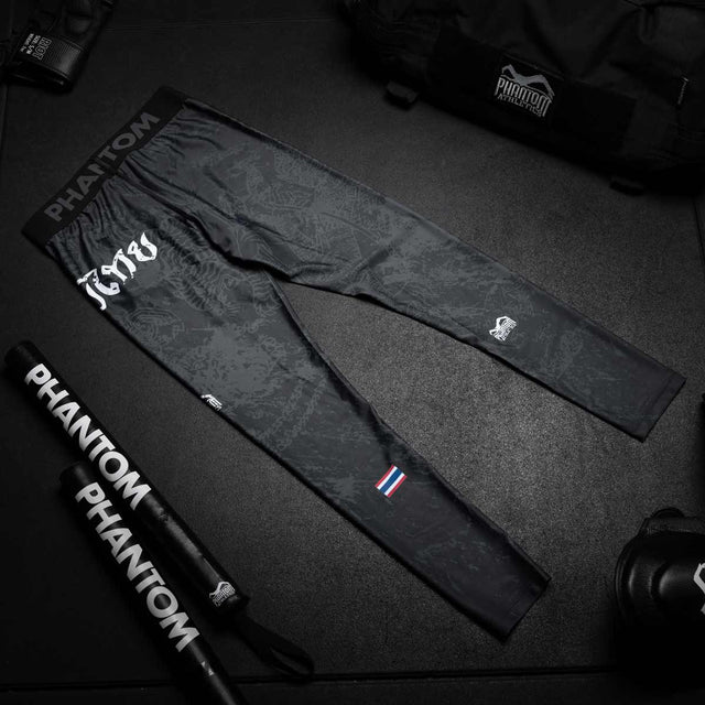 Phantom Athletics Kompressionsshorts Muay Thai – Svart/Grå