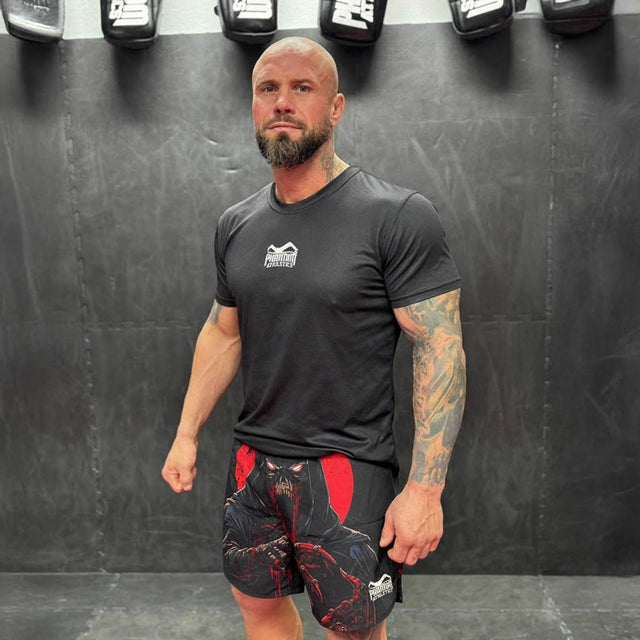 Spodenki MMA Phantom Athletics Fusion-R Bloodshade – Czarne/Czerwone