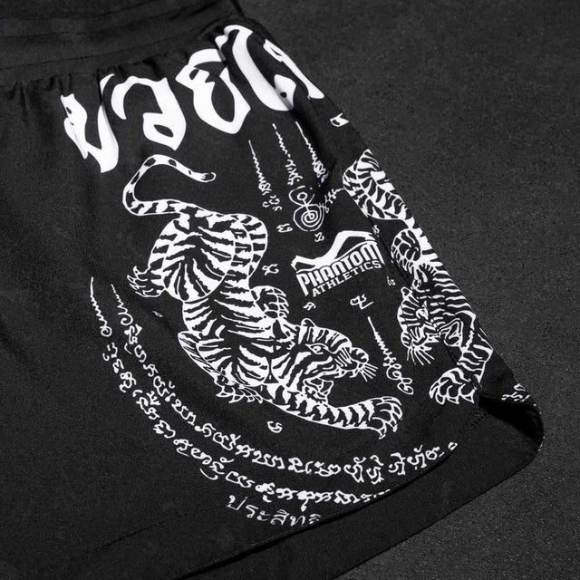 Phantom Athletics Muay Thai Shorts Fusion - Zwart/Wit
