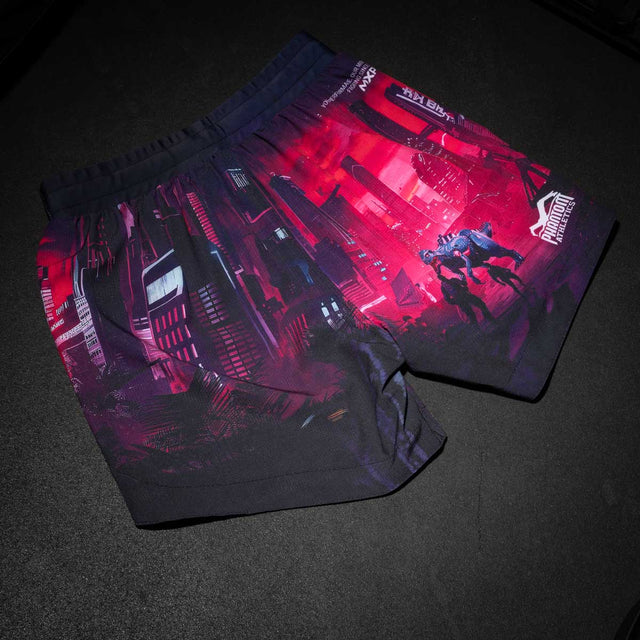 Phantom Athletics MMA-Shorts FUSION-R Cyber-X – Violett/Blau