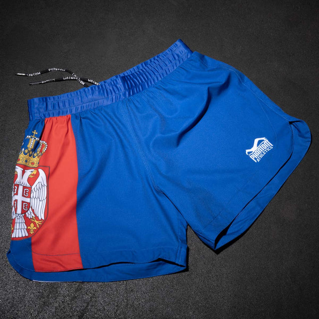 Phantom Athletics MMA-shorts Fusion-R Team Serbia – Röd/Vit/Blå