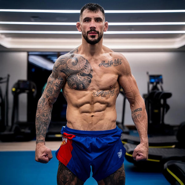 Phantom Athletics MMA-shorts Fusion-R Team Serbia – Röd/Vit/Blå