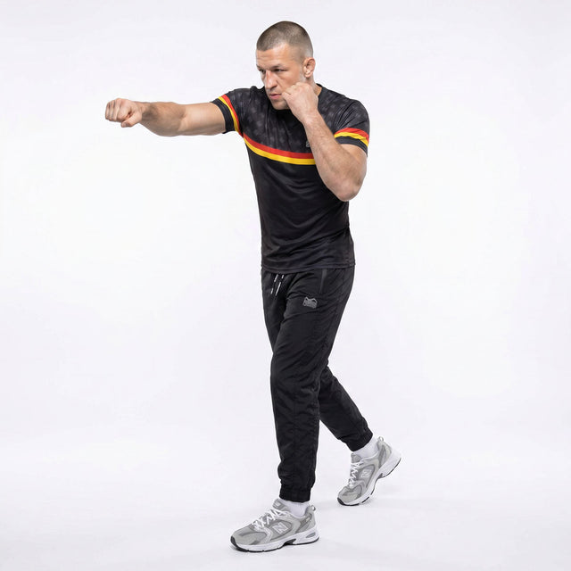 Trička Phantom Athletics EVO+ Germany ECP – Černé/Červené/Zlaté