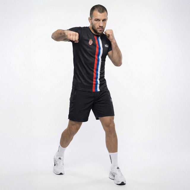 Phantom Athletics Trainingsshirt EVO+ Team Serbia - Sort