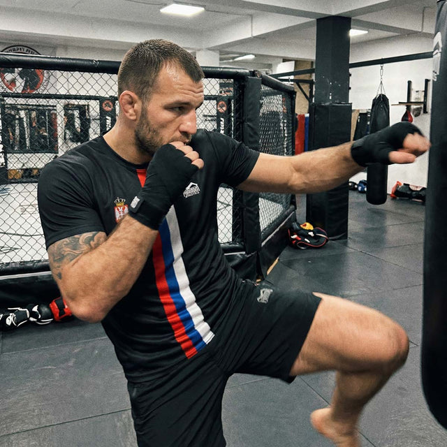 Phantom Athletics Trainingsshirt EVO+ Team Serbia - Sort