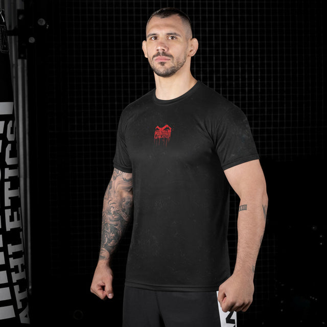 Phantom Athletics Trainingsshirt EVO+ Bloodshade – Schwarz/Rot
