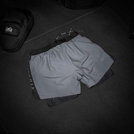 Kompresní kraťasy Phantom Athletics Fusion 2in1 Apex – Šedé