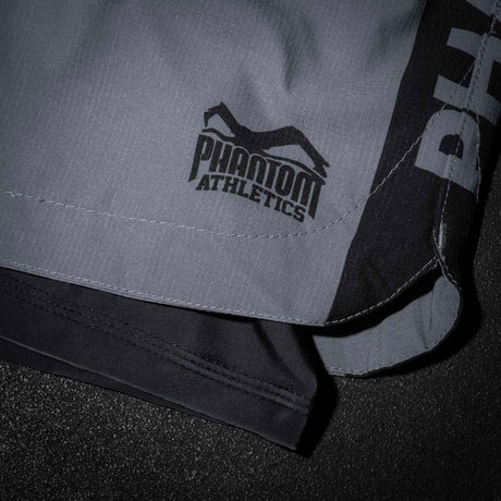 Kompresní kraťasy Phantom Athletics Fusion 2in1 Apex – Šedé