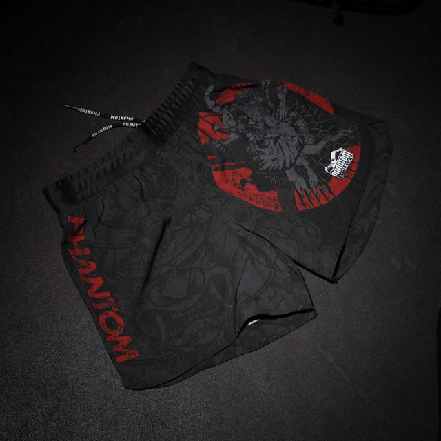 Phantom Athletics MMA-shorts Fusion-R Samurai – Svart/Röd