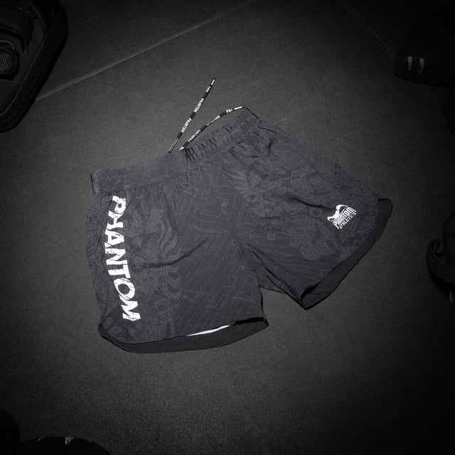 Pantaloncini MMA Phantom Athletics Fusion Aztec – Nero/Grigio