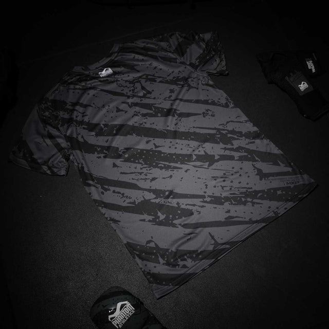Camiseta de entrenamiento Phantom Athletics EVO Camo Tiger – Gris